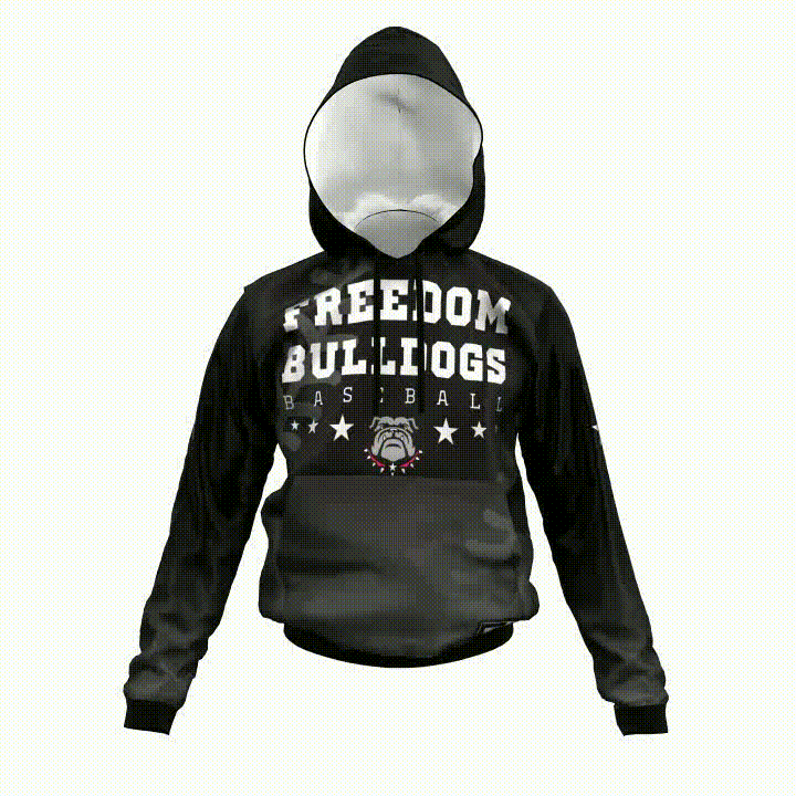Freedom Baseball Stitches Dri Fit Performance Hoodie