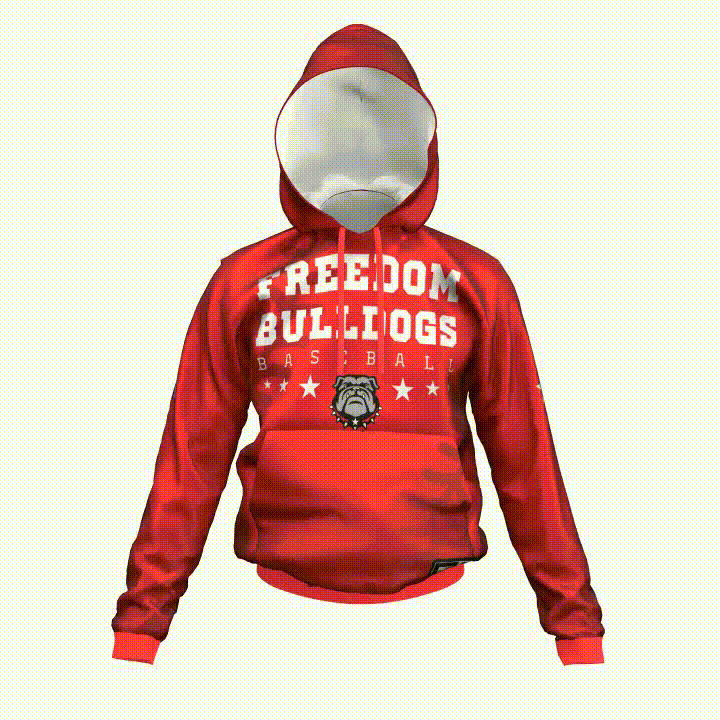 Freedom Baseball Stitches Dri Fit Performance Hoodie