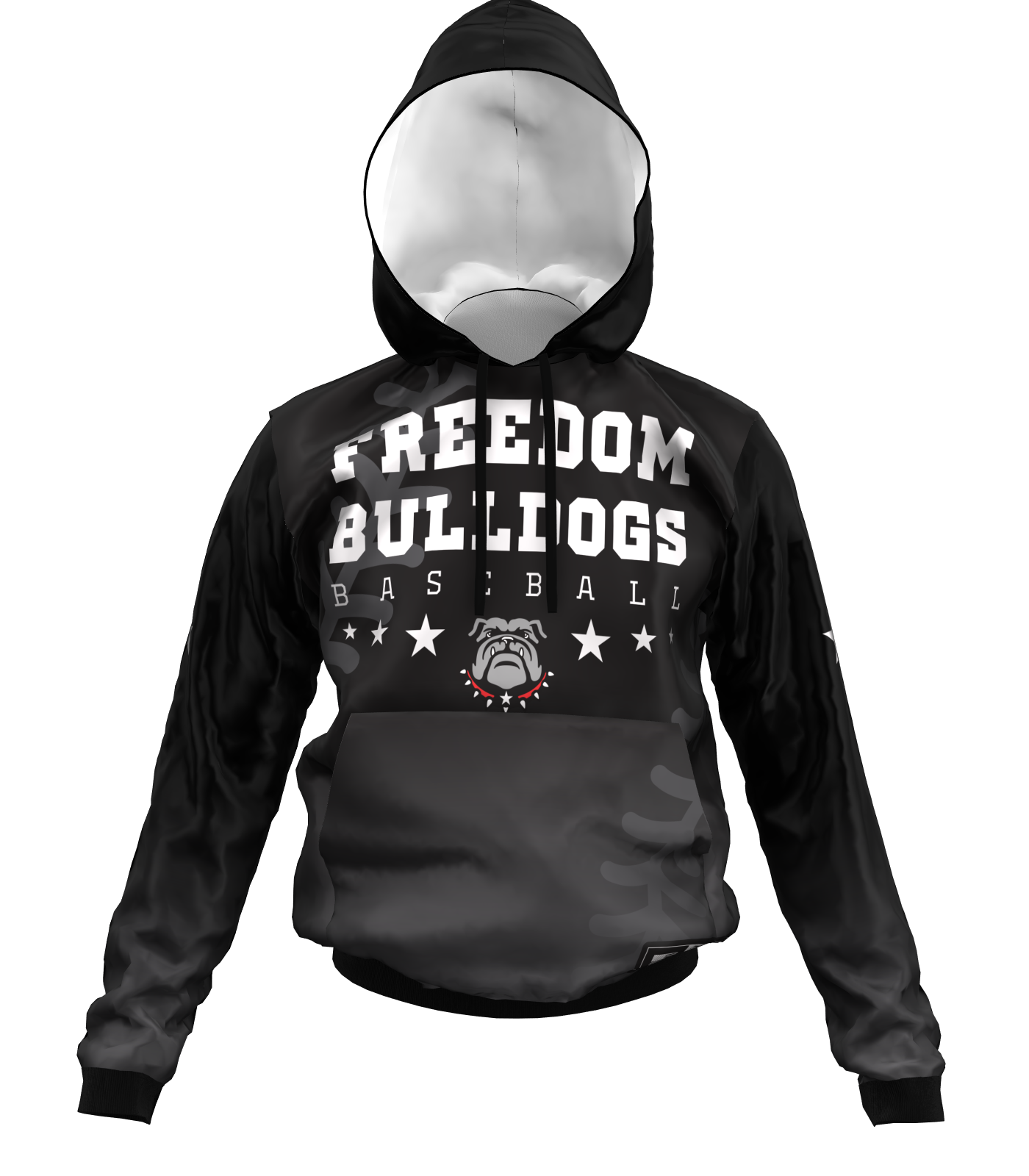 Freedom Baseball Stitches Dri Fit Performance Hoodie