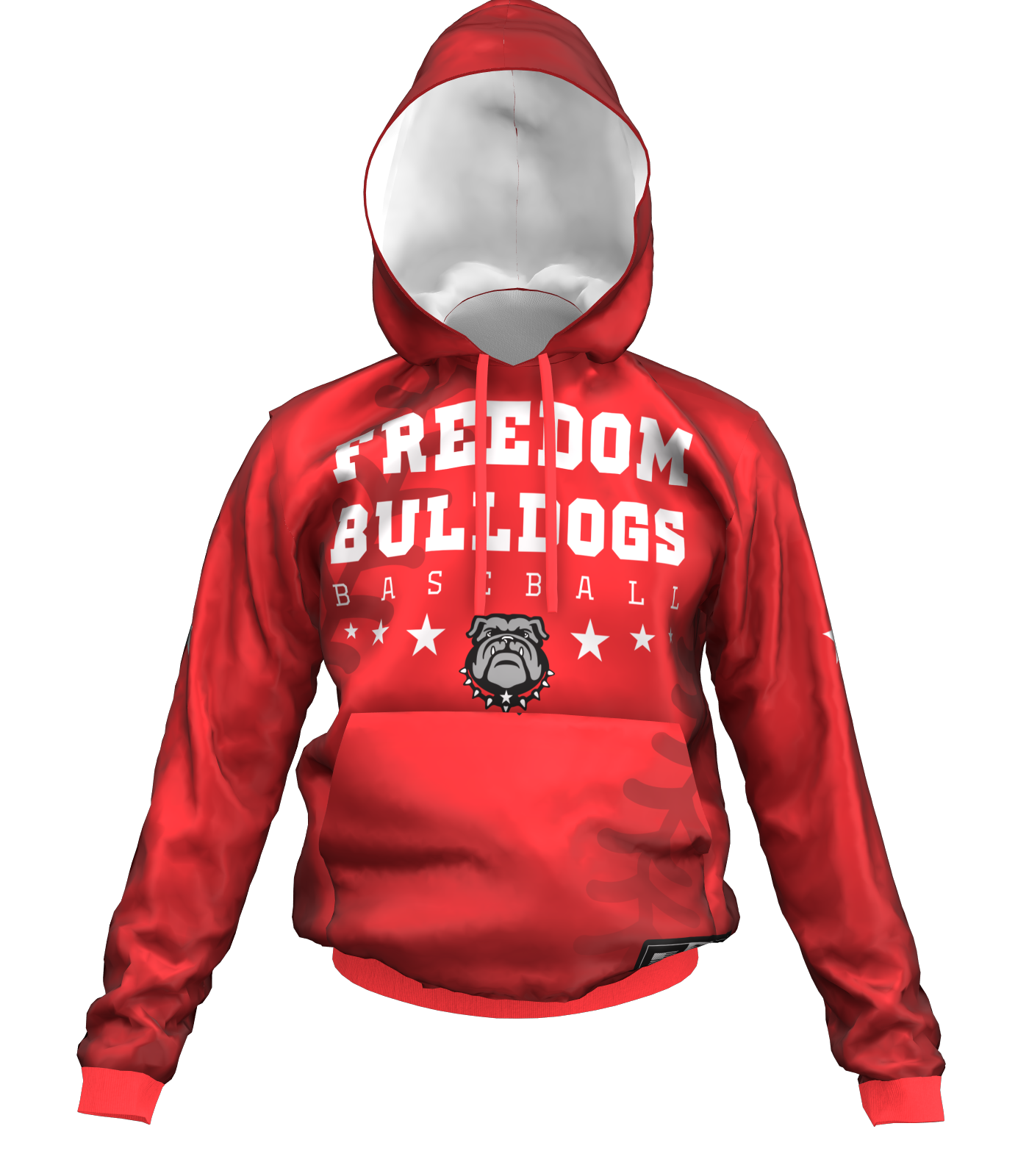 Freedom Baseball Stitches Dri Fit Performance Hoodie