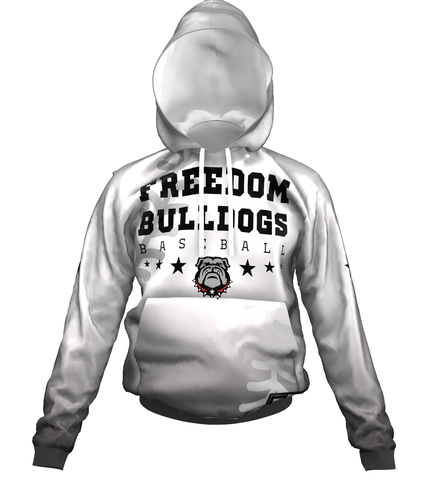 Freedom Baseball Stitches Dri Fit Performance Hoodie