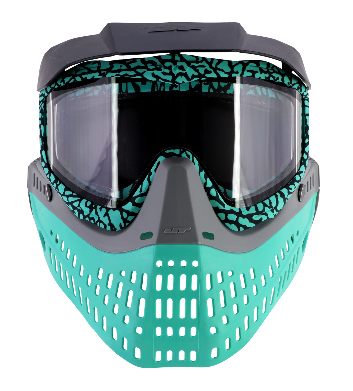 JT Proflex LE Paintball Mask - Mastodon Series - Aquamarine + Bonus Teal Ears