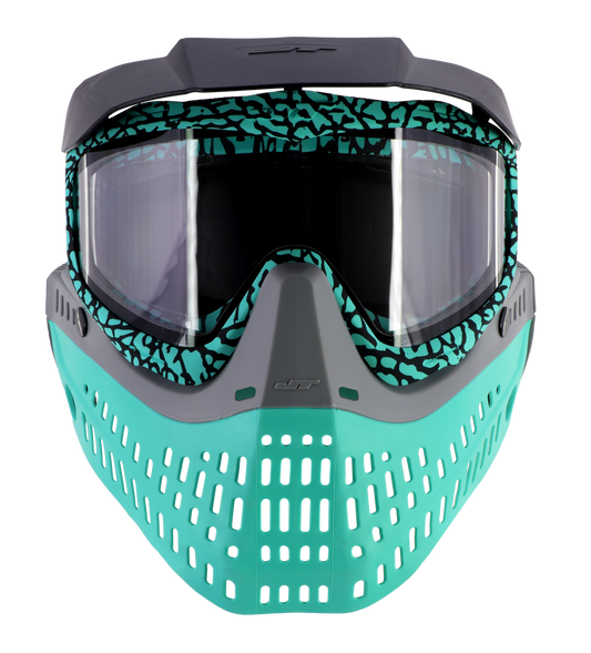 JT Proflex LE Paintball Mask - Mastodon Series - Aquamarine + Bonus Teal Ears