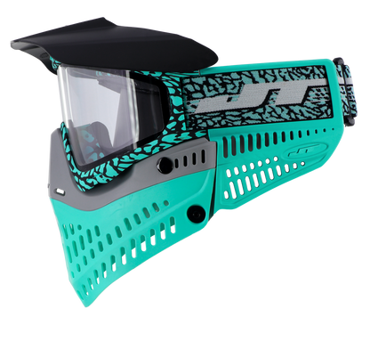 JT Proflex LE Paintball Mask - Mastodon Series - Aquamarine + Bonus Teal Ears