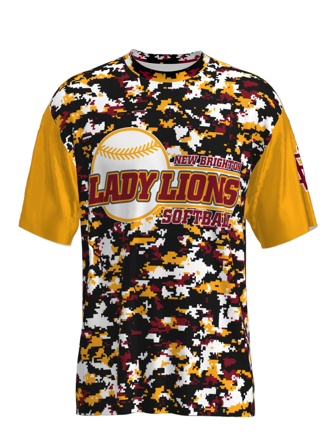 NB Lady Lions - Yellow Dri Fit Performance T Shirt