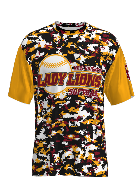 NB Lady Lions - Yellow Dri Fit Performance T Shirt