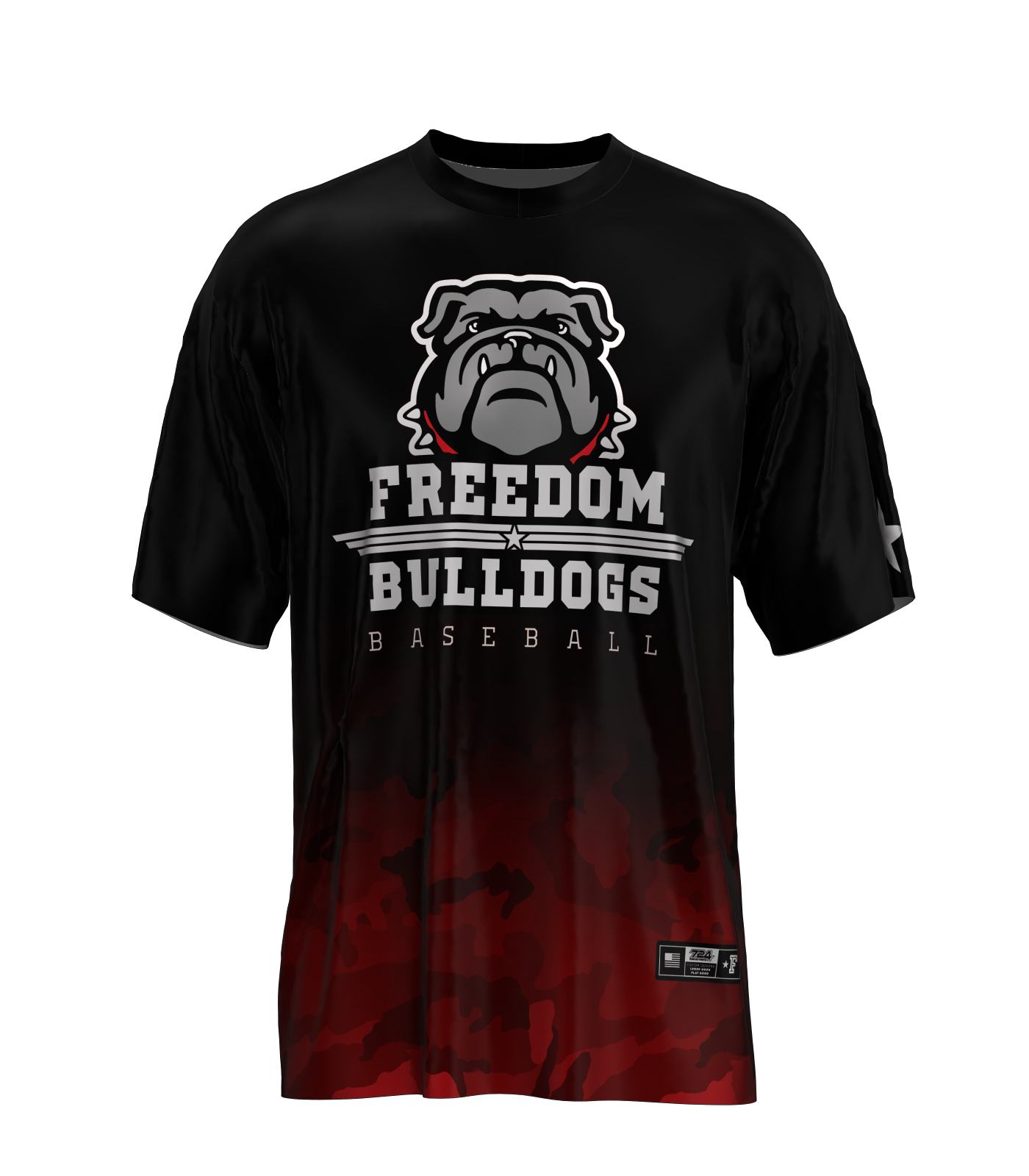 Freedom Baseball Camo Dri Fit Performance T Shirt